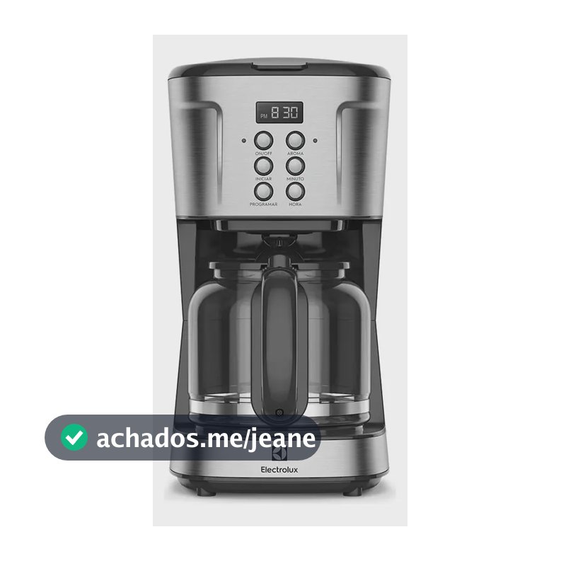 Cafeteira Elétrica Electrolux Digital 38 Xícaras Experience Programável com Timer Cor Inox ECM30