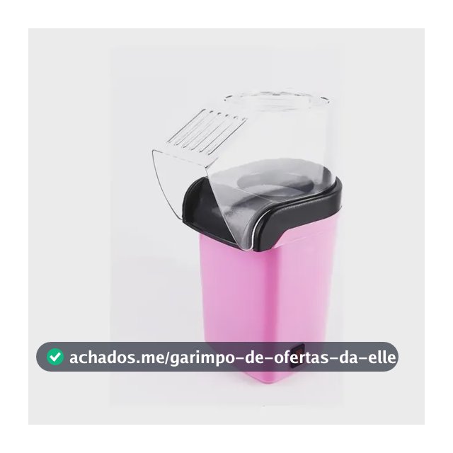 Pipoqueira Elétrica Sem Óleo 1200w Direcionado Sem Óleo Cor Rosa