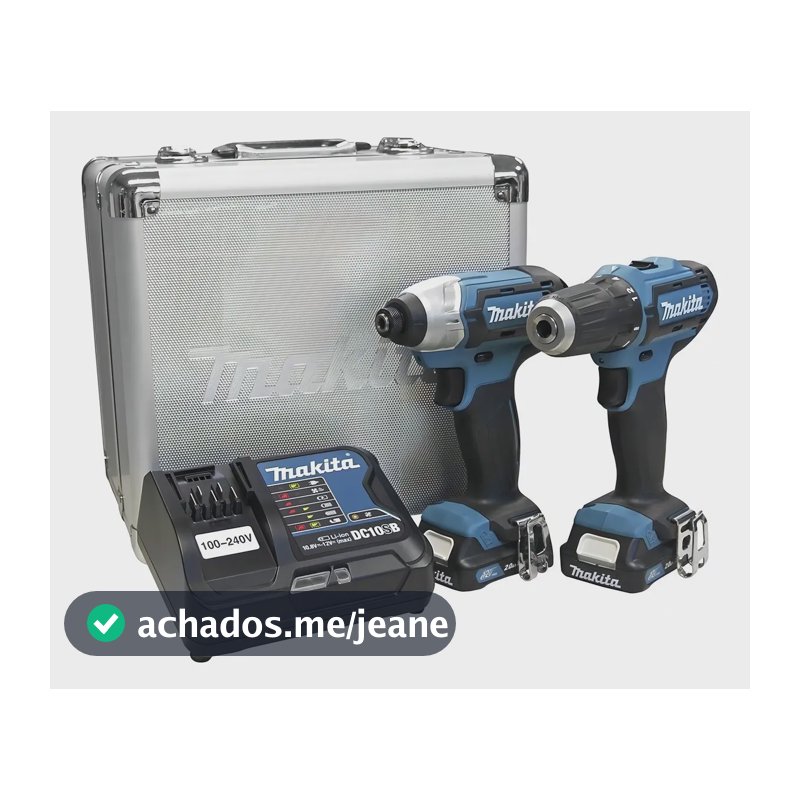Combo Furadeira Parafusadeira DF333D + Parafusadeira de Impacto TD110D 12V - CLX224SAX