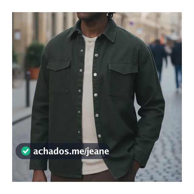 Camisa Masculina Regular Em Sarja De Algodão - Hering