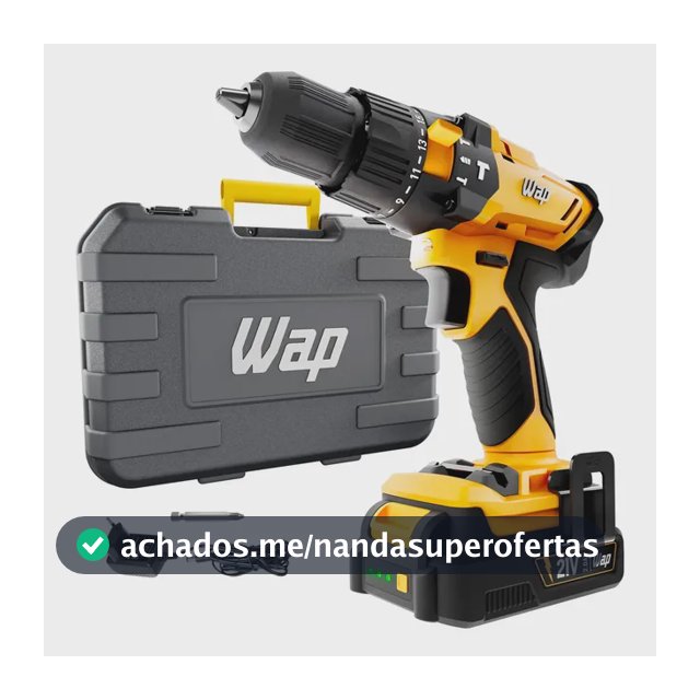 Parafusadeira e Furadeira de Impacto 3/8" WAP K21 ID02 2000 mAh