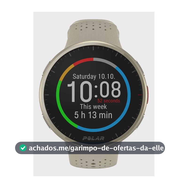 Relógio Esportivo com GPS Avançado Polar Pacer Pro Dourado