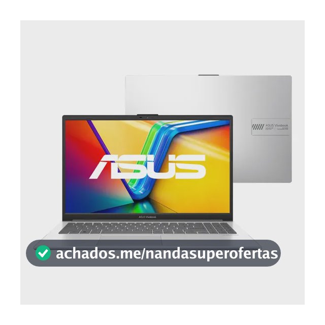 Notebook Asus Vivobook Go E1504GA Intel Core I3 N305 4Gb Ram 256Gb Ssd Linux Keepos Tela 15,6 Fhd Silver - Nj447