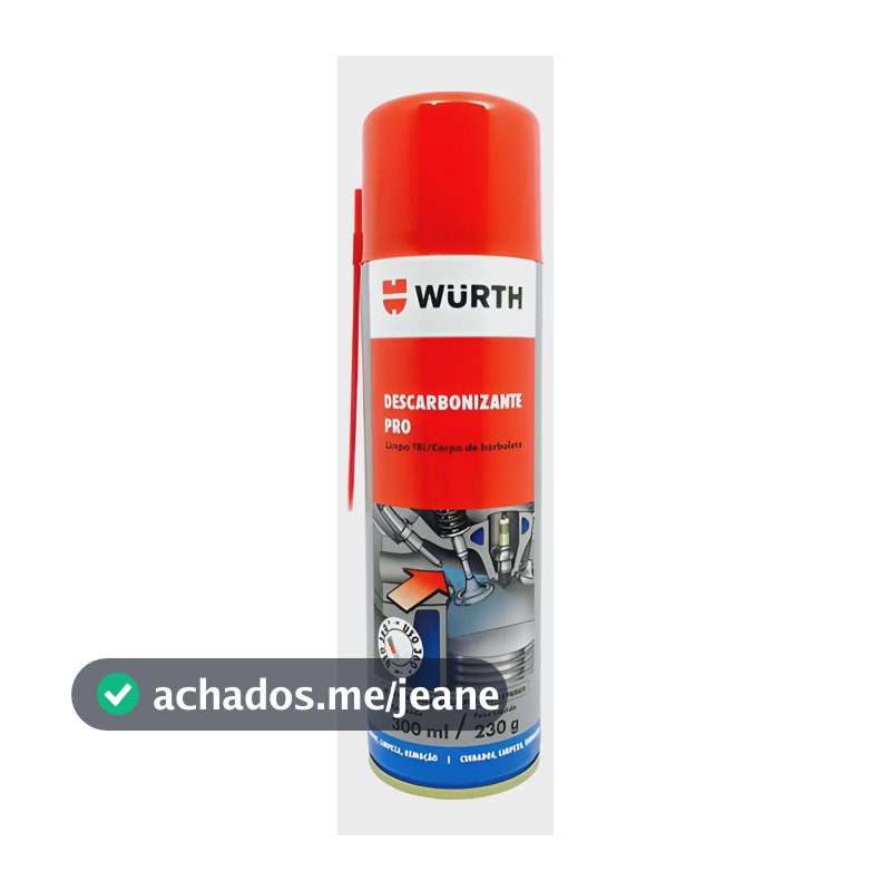 Descarbonizante Wurth Limpa Tbi Carburador Para Motor Spray