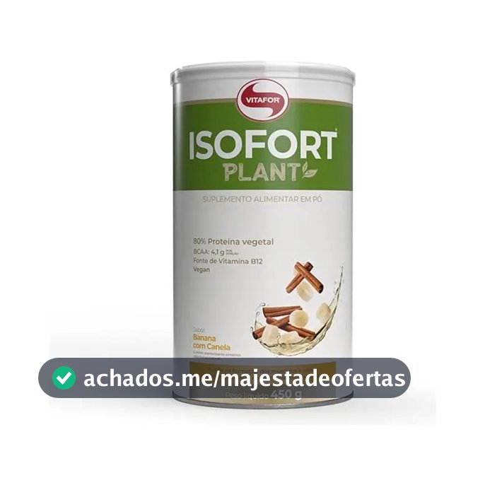 Isofort Plant Banana Com Canela 450g Vitafor