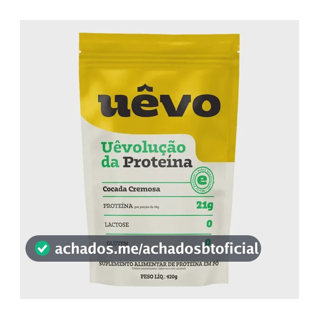 Albumina Cocada Cremosa 420g Refil Proteína Suplemento Uêvo Cocada Cremosa