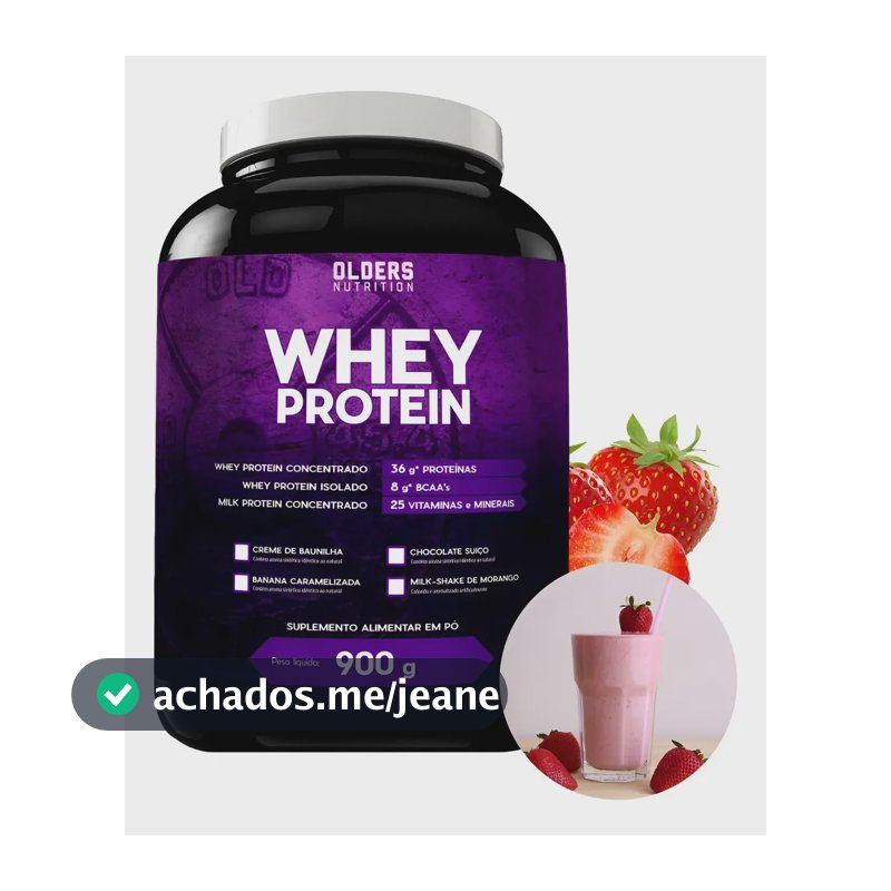 Whey Protein Ganho Rápido De Massa Muscular E Definição Morango