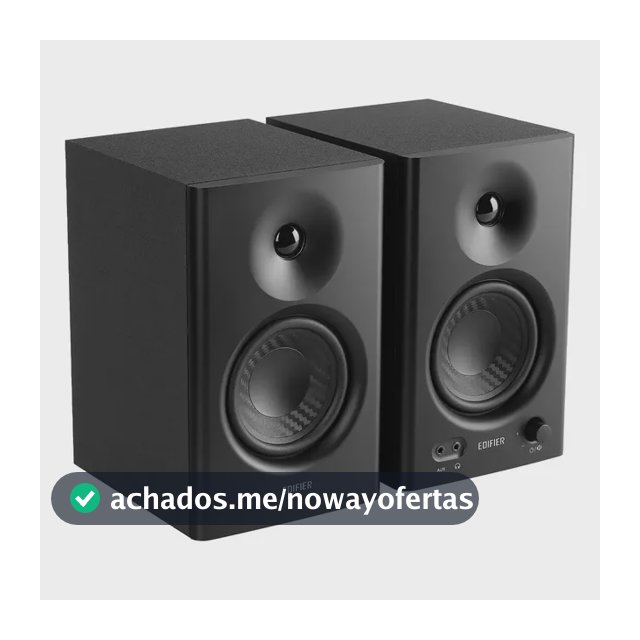 Alto-falantes Edifier Mr4 Studio Monitor 42w Rms 2.0 4 polegadas, cor preta