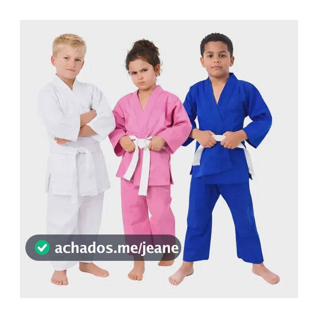 Kimono Infantil Reforçado Jiu-jitsu/judô + Faixa Branca