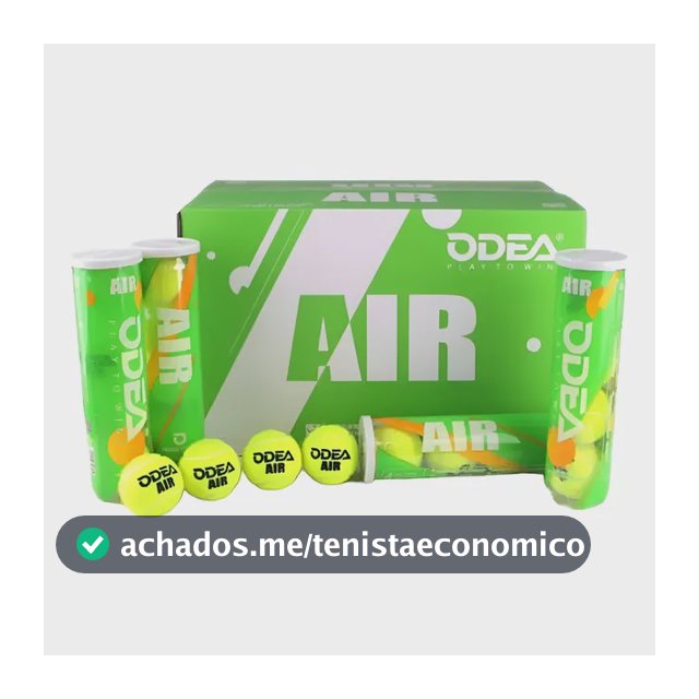 Caixa De Bolas De Tênis Odea Air - (24x4) Caixa Com 96 Bolas Amarelo