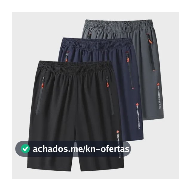 Kit 3 Bermudas Dry Fit De Alto Padrão Para Academia