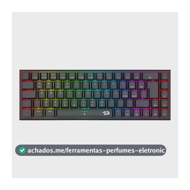 Teclado Redragon Ryze Pro Rgb Abnt2 Switch Marrom Cor De Teclado Preto Idioma Português Brasil