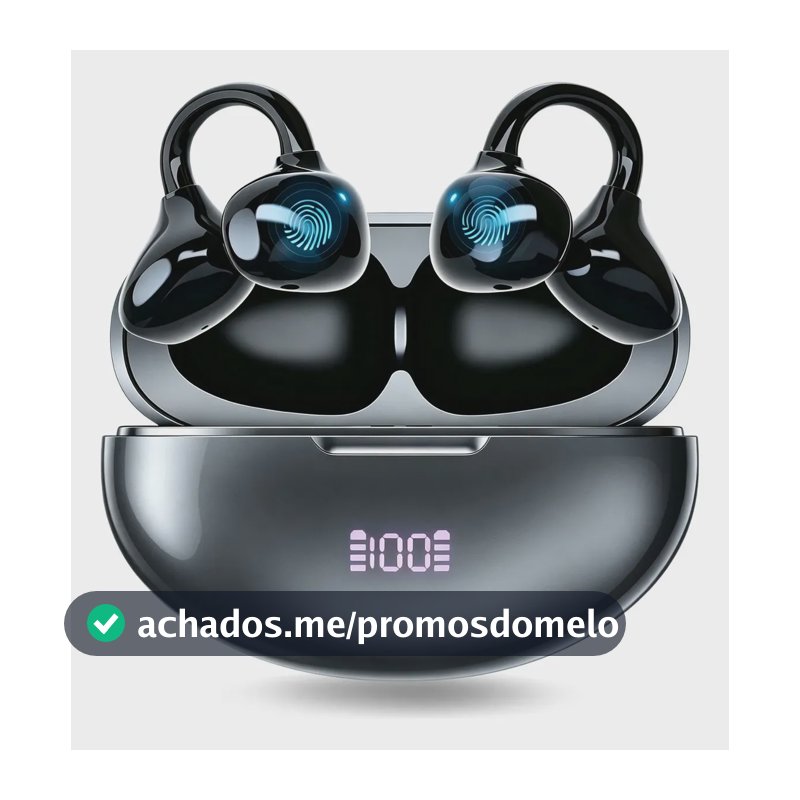 Fone de Ouvido Sem Fio Open-ear Bluetooth JSKJ Q108 para Esporte e Treino com Condução Óssea
