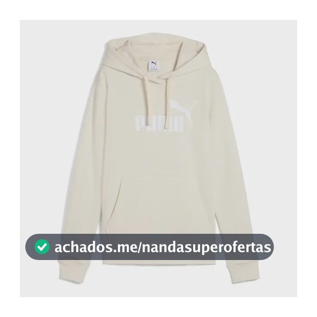 Moletom Feminino Ess No. 1 Logo Hoodie Tr Puma G Alpine Snow Lisa