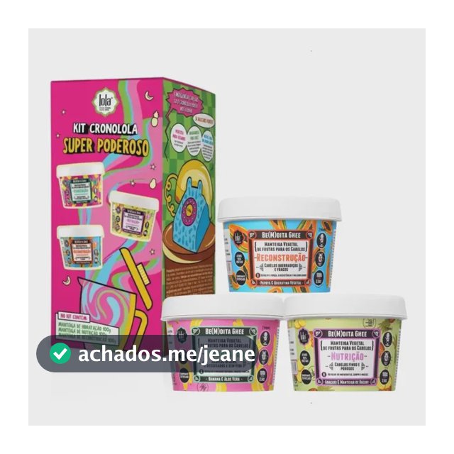 Kit Capilar Cronolola Lola Cosmetics 3 Máscaras 300 Ml
