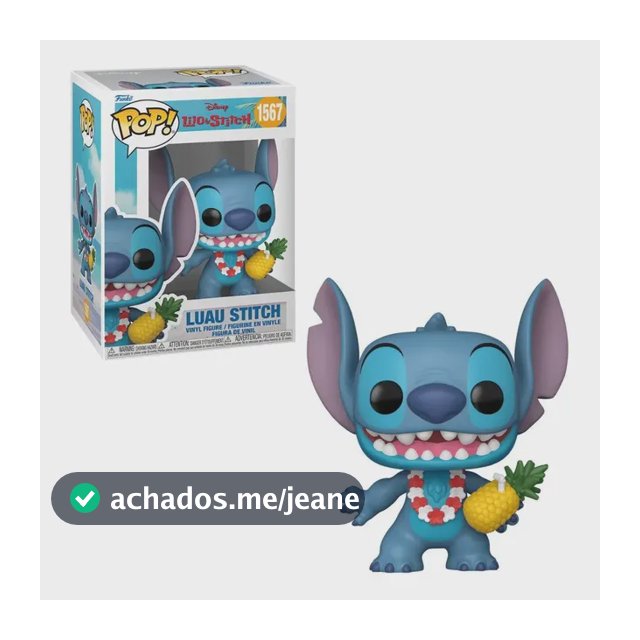 Boneco Funko Pop! Disney Lilo & Stitch - Luau Stitch