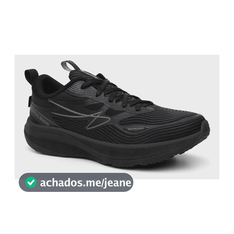 Tênis Masculino Propulsion Advanced Running Corrida Treino Preto 42 Br