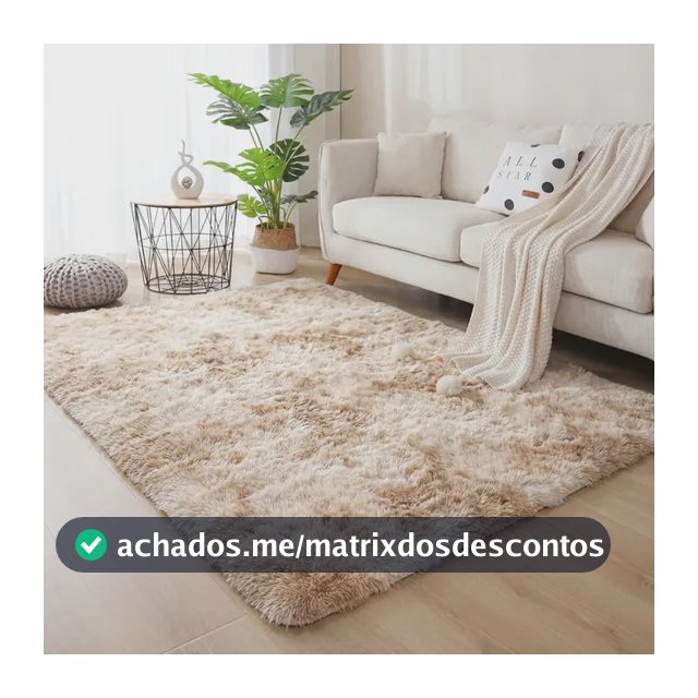 Tapete Felpudo 1,40x1,00 Sala E Quarto Peludo Macio