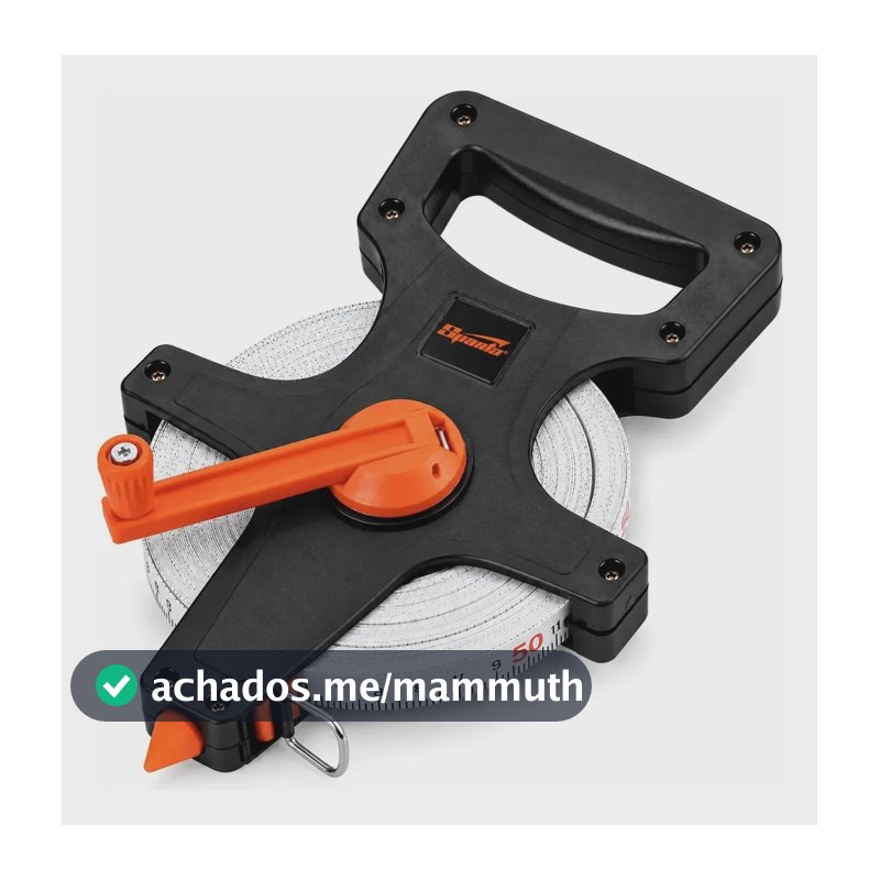 Trena Longa Fibra De Vidro Fita 50m Sparta Pvc Profissional