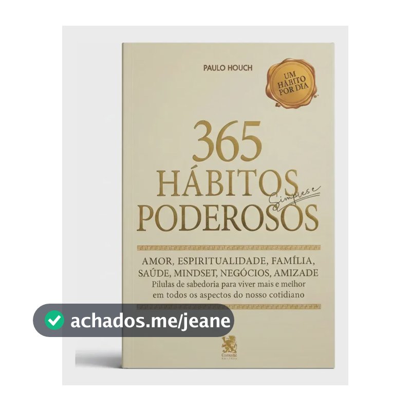 365 hábitos simples e poderosos - Houch, Paulo - On Line Editora - Capa Mole