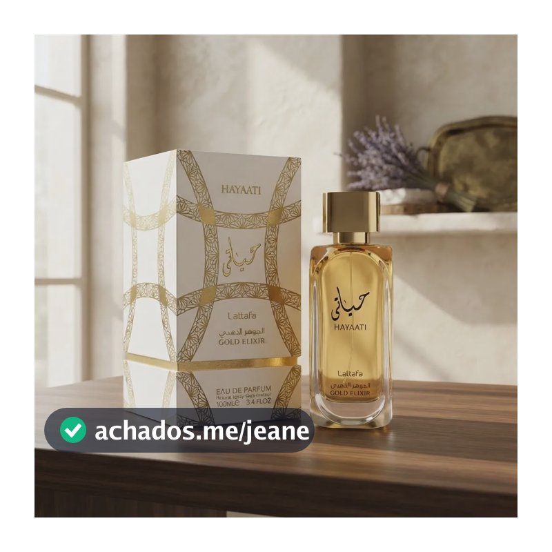Perfume Arabe Unissex Lattafa Hayaati Gold Elixir 100ml