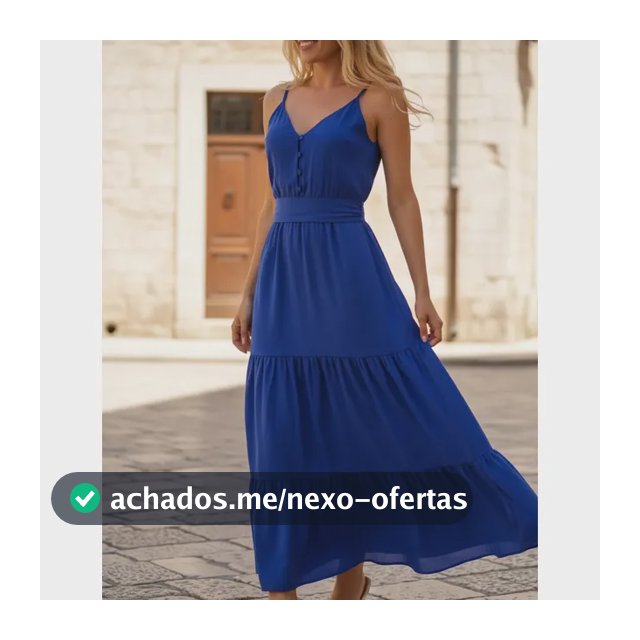 Vestido Longo Em Viscose De Amarrar Feminino
