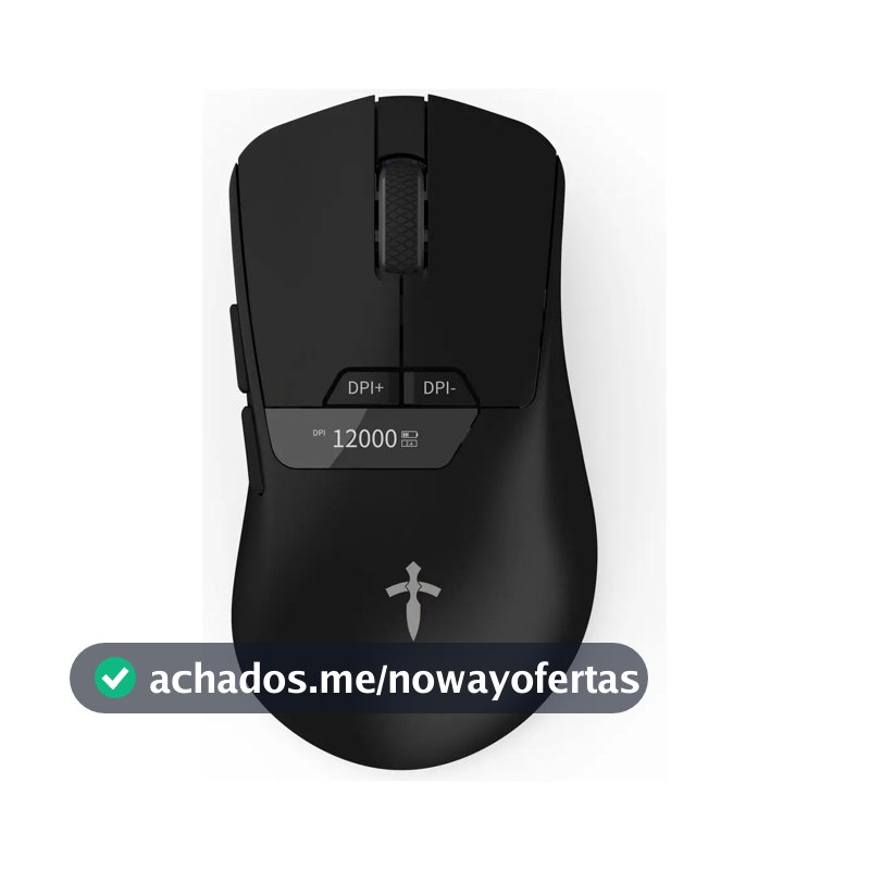 Mouse Gamer Titorion Sem Fio Com Sensor Pixart 3311 e 12000 DPI