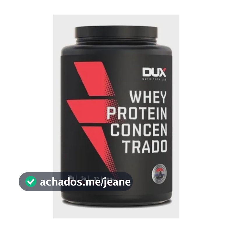 DUX HUMAN HEALTH Whey Protein Concentrado Pote 900g Sem Sabor