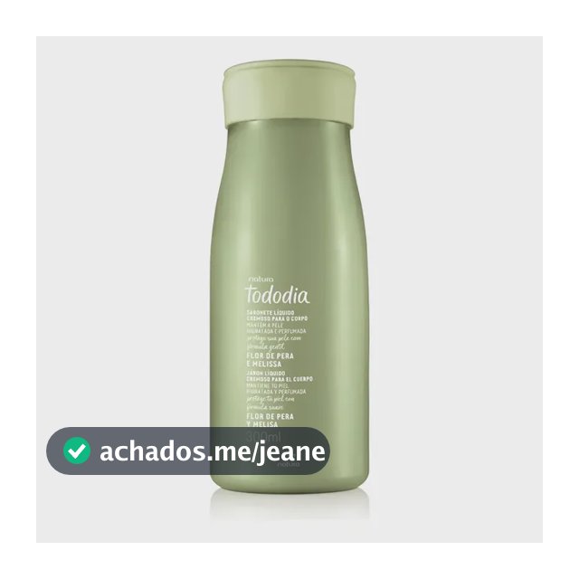 Sabonete Líquido Cremoso Natura Tododia Flor De Pera E Melissa 300ml