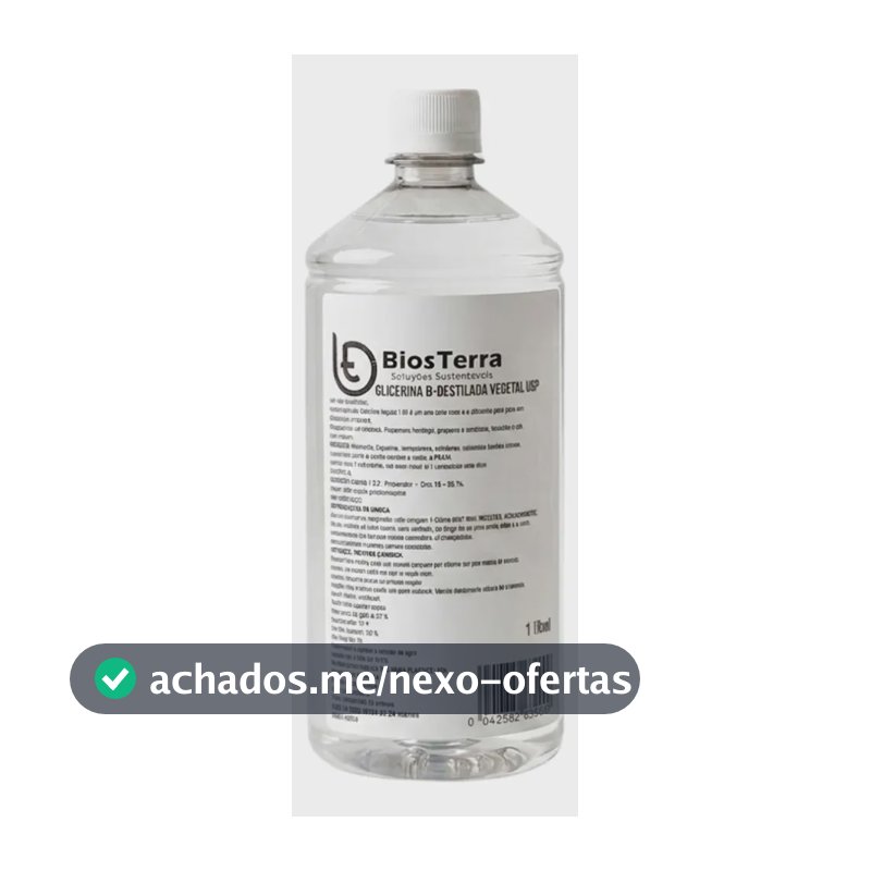 Glicerina Usp Vegetal Usp Uso Alimentício - 1 Litro