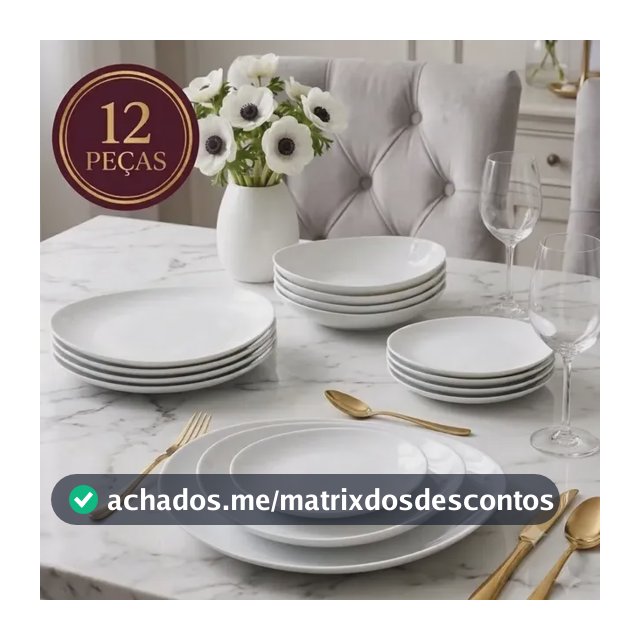 Aparelho Jogo Kit De Jantar 12 Peças Opalino Branco Concavo Pratos E Bowl Mesa Moderno Liso Resistente Sólar