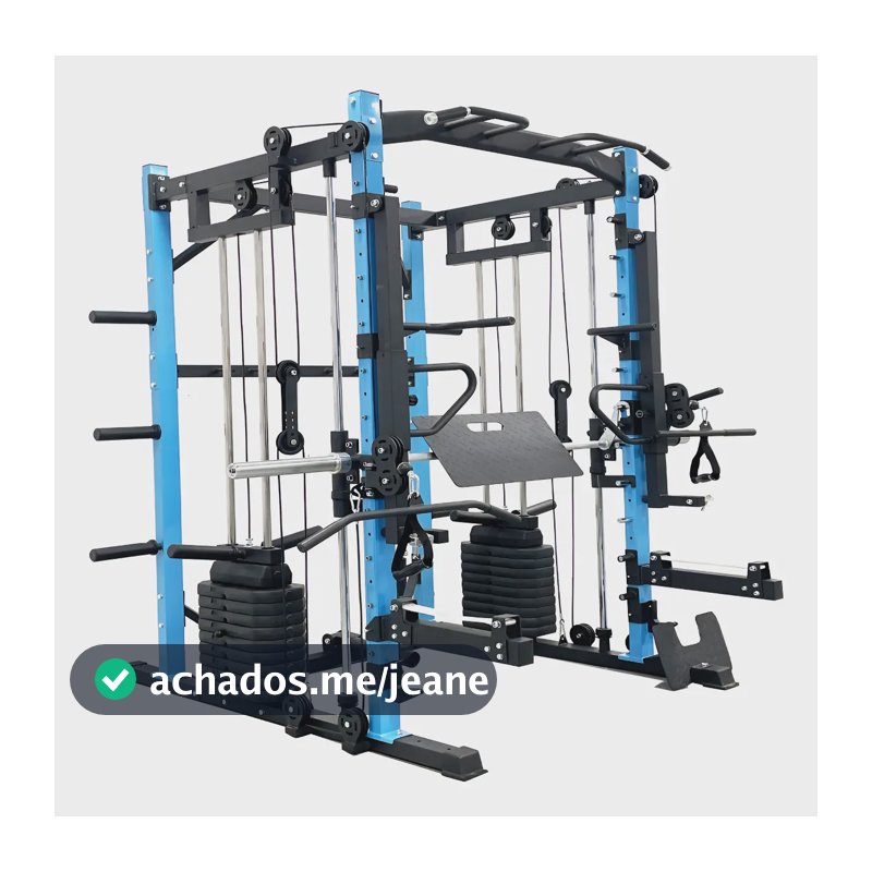 Crossover Smith Leg Press 90o Estação Completa Wct Fitness Preto