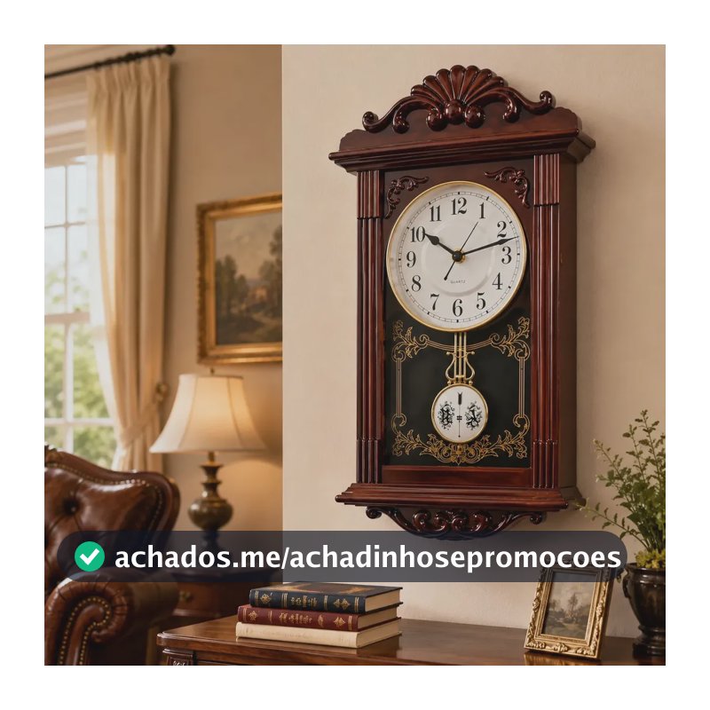 Relógio Retrô Vintage Clássico Para Decoração Casa Home Luxo
