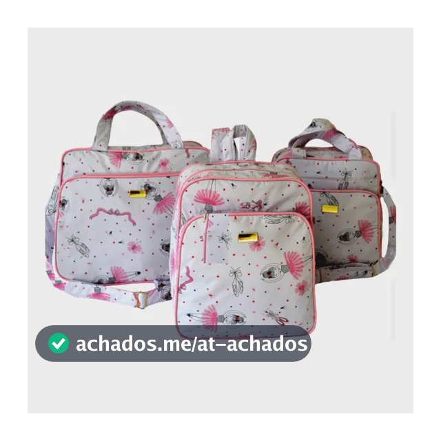 Kit Bolsa Maternidade 3 Pçs Menino Ou Menina
