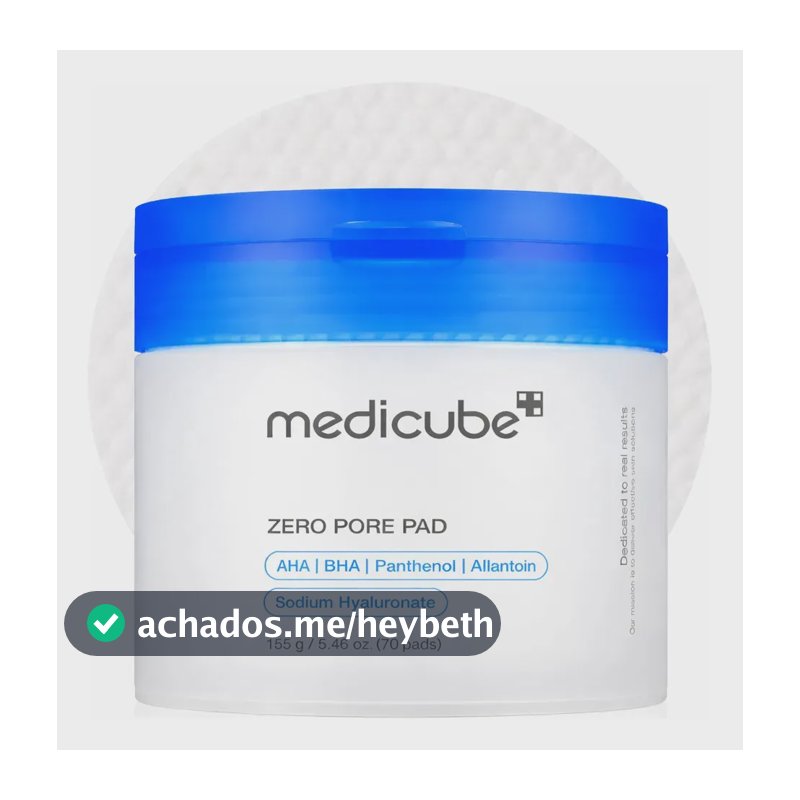 Medicube Zero Pore Pad 2.0 - 70 Almofadas Tônicas Faciais Momento de Aplicação Dia/Noite Tipo De Pele Todo Tipo De Pele