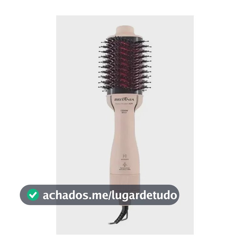 Escova Secadora Britânia Bivolt 1300w Soft Bec07r Original