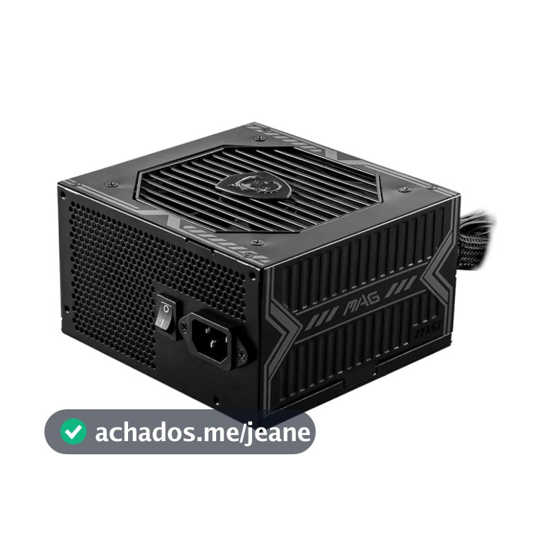 Fonte De Alimentação Para Pc Msi 80 Plus Bronze 650w Preto