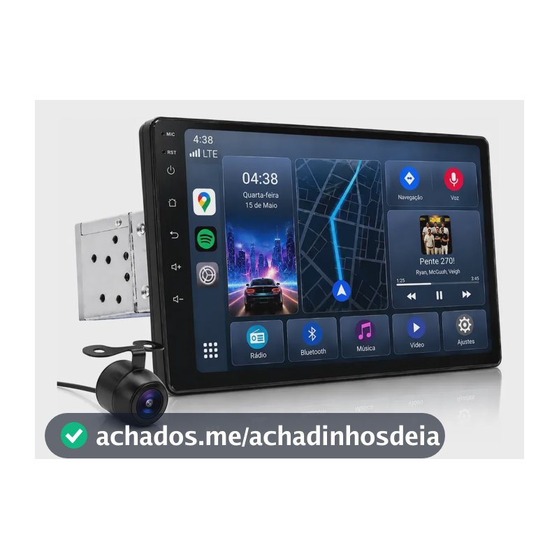 Central Multimidia 1 Din 9 Pol Knup Carplay Android Auto Central Multimídia Knup 936 1din 9p Android Auto Bt Cam Ré