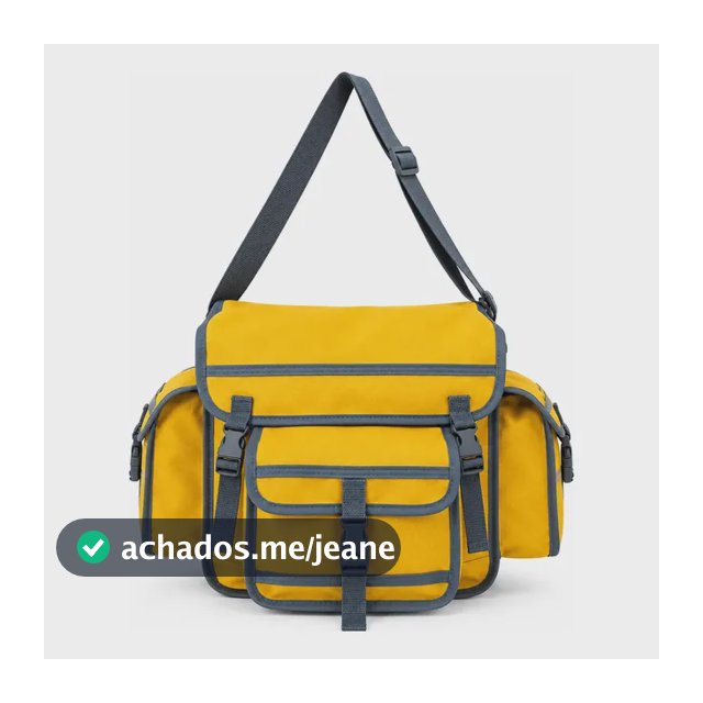 Embornal Bolsa Tiracolo Ferramentas Lona Resistente Mochila Amarelo