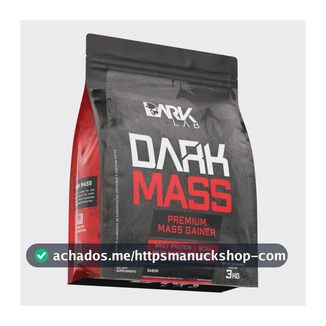 Hipercalórico Dark Mass 3kg Chocolate Branco c/ Morango Dark Lab