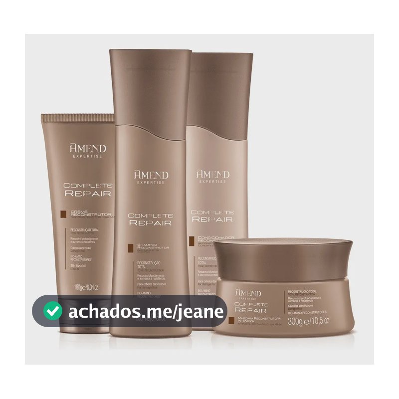 Kit Amend Reconstrutor Complete Repair Com 4 Produtos