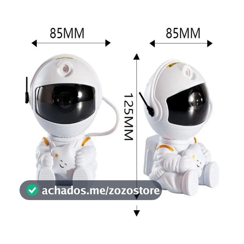 Astronauta para Quarto com Luz Nebulosa e Galáxia