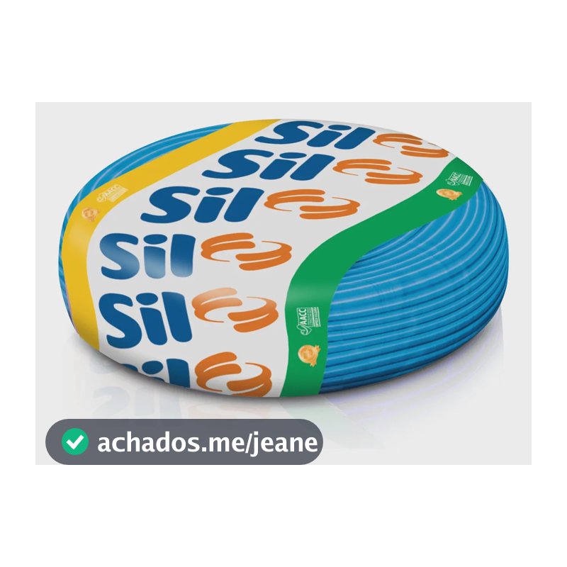 Cabo eletrico Flexsil Sil 2.5mm 100 metros cobertura azul