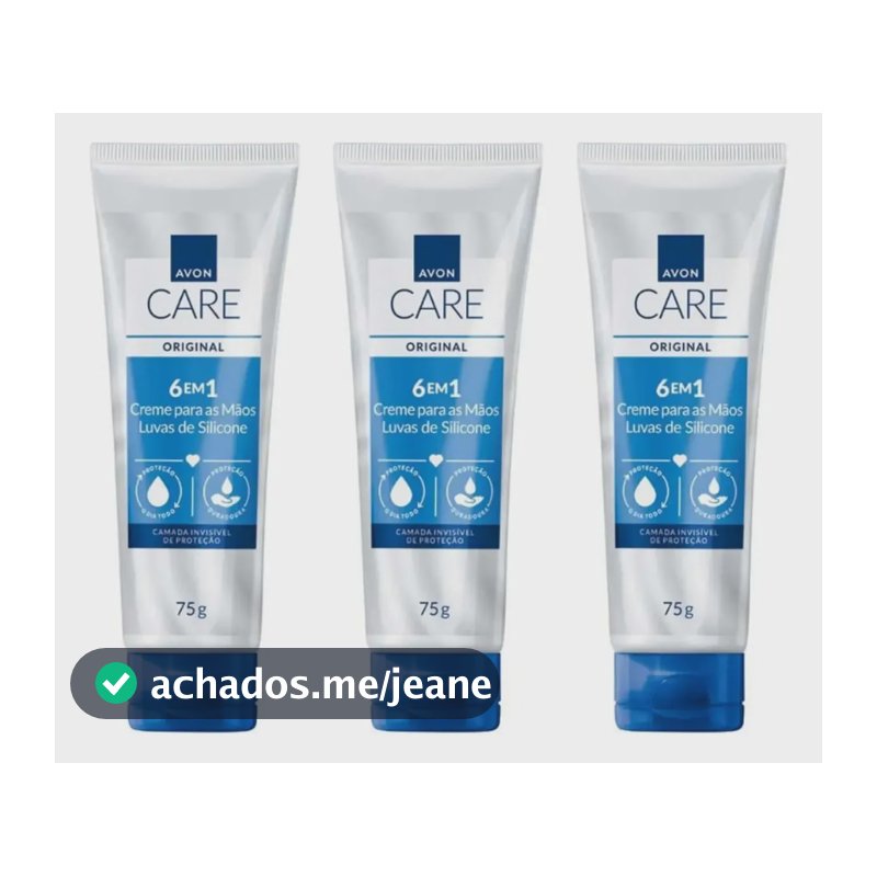 Creme Para Mãos Luvas De Silicone Avon Care Kit 3 Un Neutra
