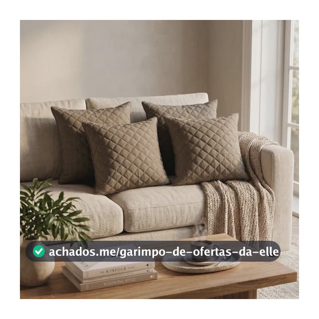 Kit 4 Capas De Almofada Sem Refil 50 X 50 Várias Cores