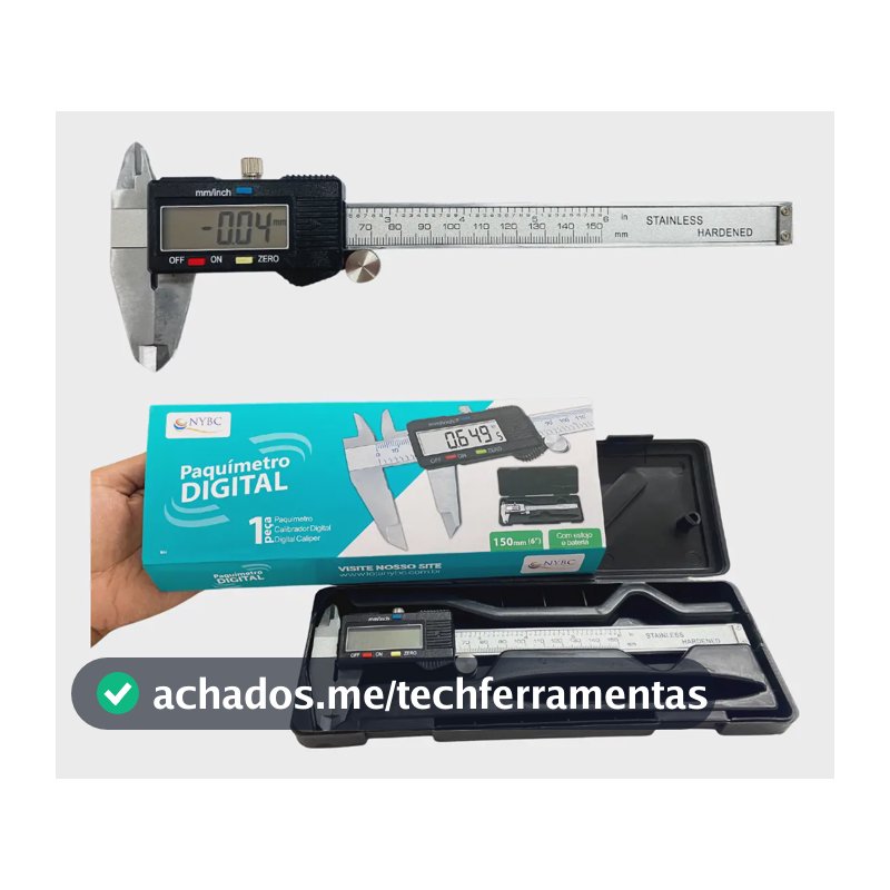 Paquímetro digital NYBC Paquímetro Digital Paquímetro digital 150mm inox 0mm-150mm