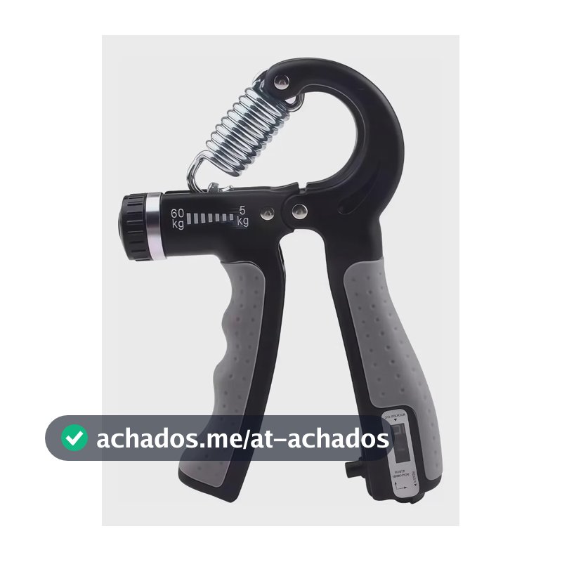 Aderência De Mão Hand Grip 5-60kg Exercite Com Balcão Cinza