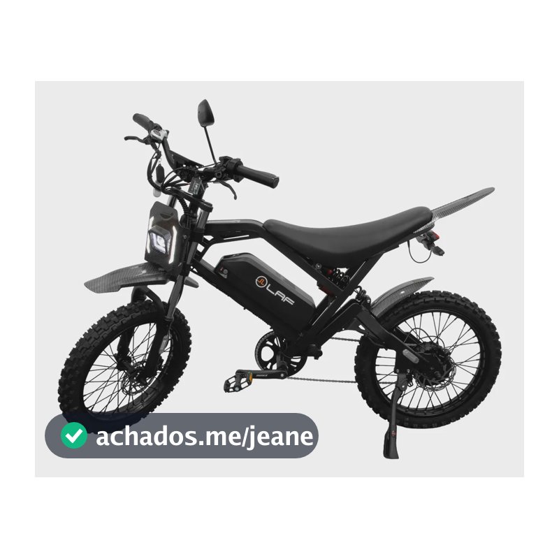Bicicleta Bike Eletrica L20 Cross 1000w 32km Autopropelido Preto 20x4