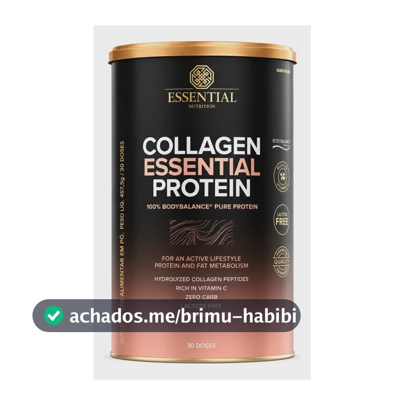 Colágeno Essential Nutrition Bodybalance Essential Protein Neutro 457g em pó Sem sabor x 457.5g