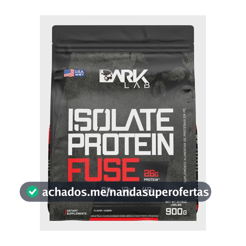 Whey Isolate Protein Fuse 900g Dark Lab Sabor Chocolate